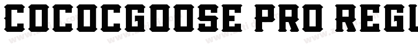 Cococgoose Pro Regul字体转换